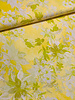 A la Ville yellow / lime print - stylish woven fabric - wrinkle-free - high quality (Italy)