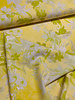A la Ville yellow / lime print - stylish woven fabric - wrinkle-free - high quality (Italy)