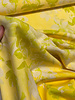 A la Ville yellow / lime print - stylish woven fabric - wrinkle-free - high quality (Italy)