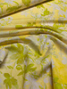 A la Ville yellow / lime print - stylish woven fabric - wrinkle-free - high quality (Italy)