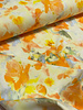 A la Ville oranje/ gele print - stijlvolle geweven stof- kreukvrij - hoogstaande kwaliteit (Italie)
