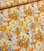 A la Ville oranje/ gele print - stijlvolle geweven stof- kreukvrij - hoogstaande kwaliteit (Italie)