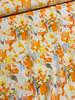 A la Ville orange/yellow print - stylish woven fabric - wrinkle-free - high quality (Italy)