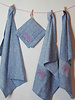 Swafing light blue melange - linen cotton mix