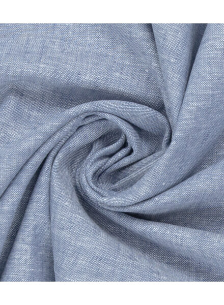 Swafing light blue melange - linen cotton mix