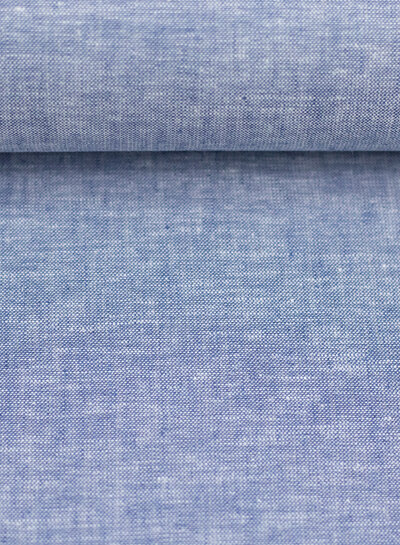 Swafing light blue melange - linen cotton mix