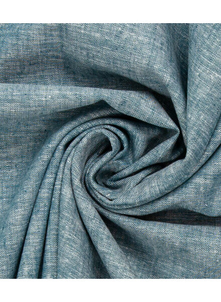 Swafing petrol blue melange - linen cotton mix