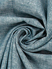 Swafing petrol blue melange - linen cotton mix