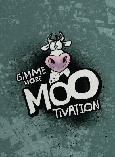 THORSTEN BERGER gimme more mootivation - french terry paneel van 80 cm