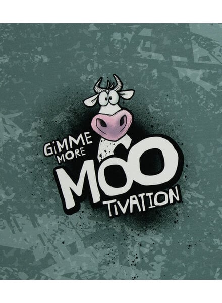 THORSTEN BERGER gimme more mootivation - french terry paneel van 80 cm