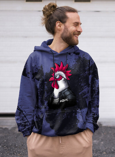 THORSTEN BERGER Chickeria Nope - 80 cm French terry panel