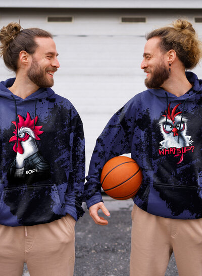 THORSTEN BERGER chickeria Nope  - french terry paneel van 80 cm