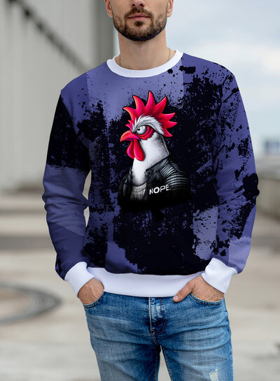 THORSTEN BERGER Chickeria Nope - 80 cm French terry panel