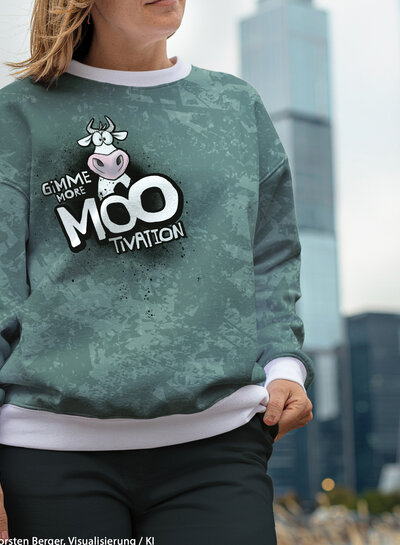 THORSTEN BERGER bijhorende french terry - Gimme more mootivation