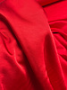 A la Ville red - Satin viscose - Haute Couture quality