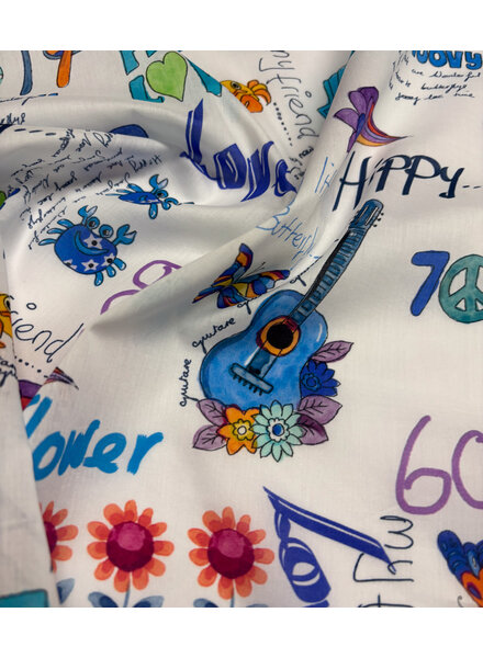 A la Ville flower power - cotton - Italian quality