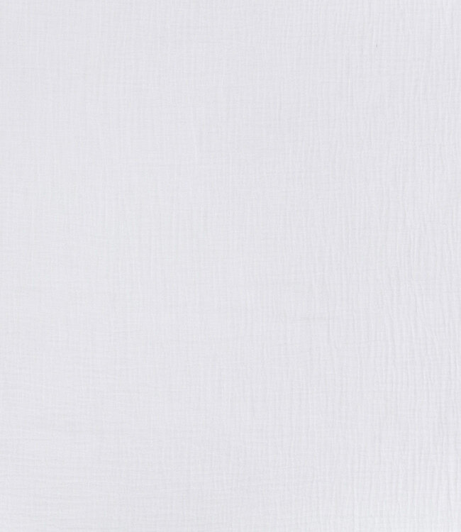 wit - effen double gauze tetra