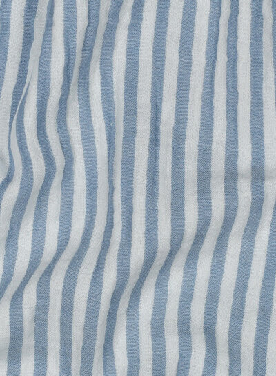 lichtblauw strepen - tetra double gauze