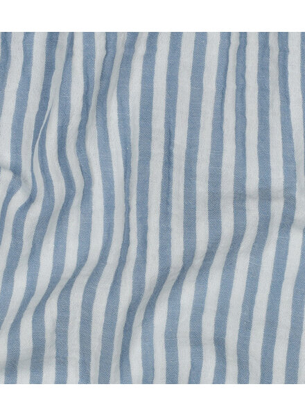 lichtblauw strepen - tetra double gauze
