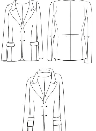 Maison Fauve The MANHATTAN jacket - sewing pattern - English and French instructions
