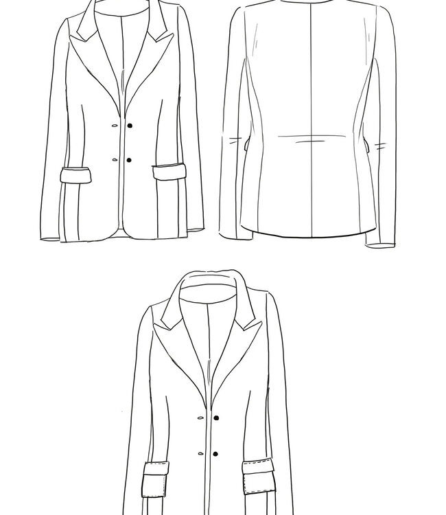 Maison Fauve La veste MANHATTAN - naaipatroon - Engels en Franse instructies