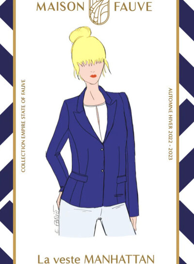 Maison Fauve The MANHATTAN jacket - sewing pattern - English and French instructions