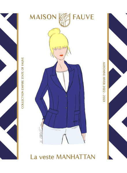 Maison Fauve The MANHATTAN jacket - sewing pattern - English and French instructions