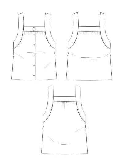 Maison Fauve The SALTO top - sewing pattern - English and French instructions