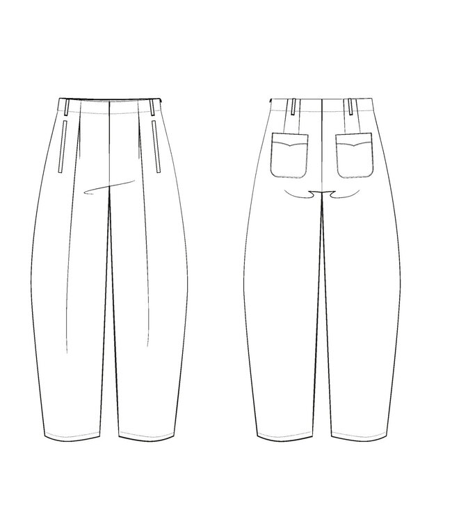 Maison Fauve Le Pantalon ANDREA - naaipatroon - Engels en Franse instructies