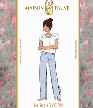 Maison Fauve The Worn Jeans - sewing pattern - English and French instructions