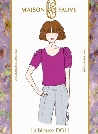 Maison Fauve The Doll blouse - sewing pattern - English and French instructions