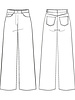 Maison Fauve The Ronsard jeans - sewing pattern - English and French instructions
