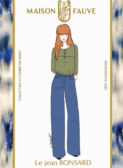 Maison Fauve The Ronsard jeans - sewing pattern - English and French instructions