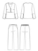 Maison Fauve The SOUPIR pyjamas - sewing pattern - English and French instructions