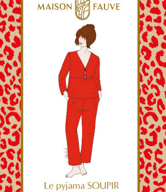 Maison Fauve The SOUPIR pyjamas - sewing pattern - English and French instructions