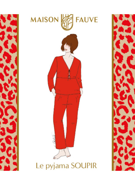 Maison Fauve The SOUPIR pyjamas - sewing pattern - English and French instructions
