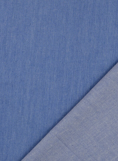 jeansblauw denim look - katoen 006
