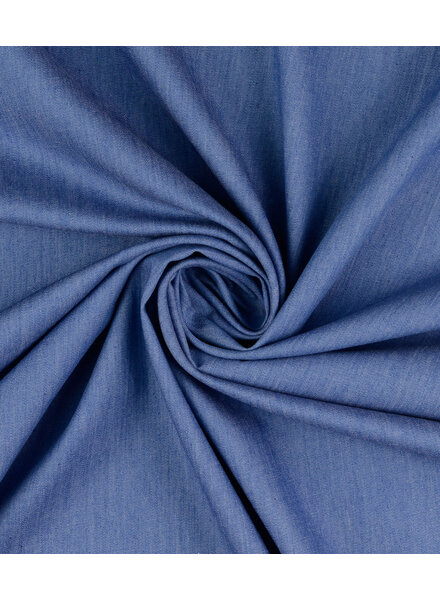 jeansblauw denim look - katoen 006