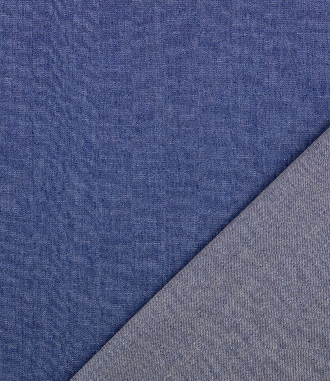donkerblauw denim look - katoen 106