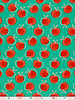 be trendy apple-blue-sea-green and apples - tetra / double gauze