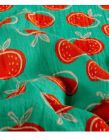 Madeline appelblauwzeegroen en appels - tetra / double gauze