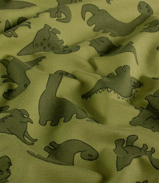 dinosaurussen olijfgroen - tricot