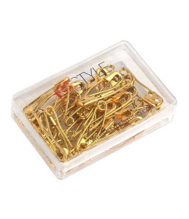 curved safety pins - 36 pieces - 27mm