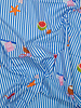 Fibremood blauw vacay mode - gestreepte katoen