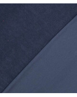 marineblauw spons - rekbare badstof