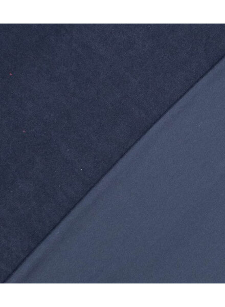 marineblauw spons - rekbare badstof