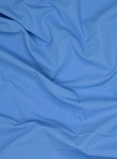Fibremood small blue with subtle lines - seersucker
