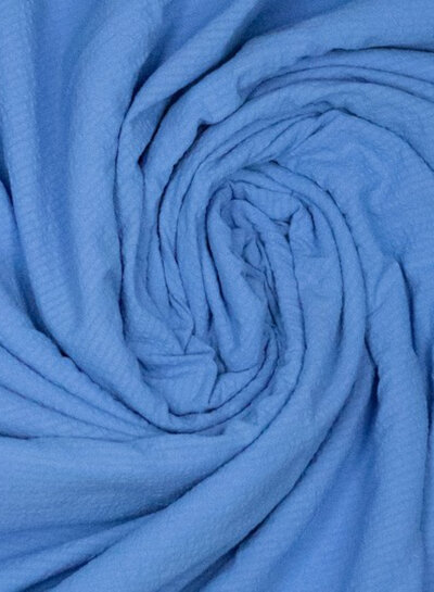 Fibremood small blue with subtle lines - seersucker
