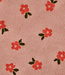 Poppy fabrics roze bloemen  - stevige teddy