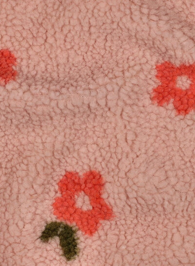 Poppy fabrics pink flowers - sturdy teddy